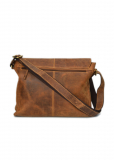 Vintage-Leder Kuriertasche, braun